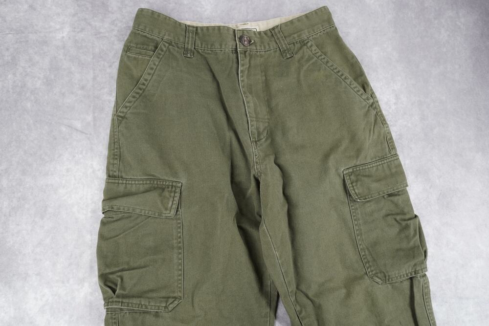 Arizona Jean Company Olive Green Cargo Pants Women’s 29x30 Y2K Utility